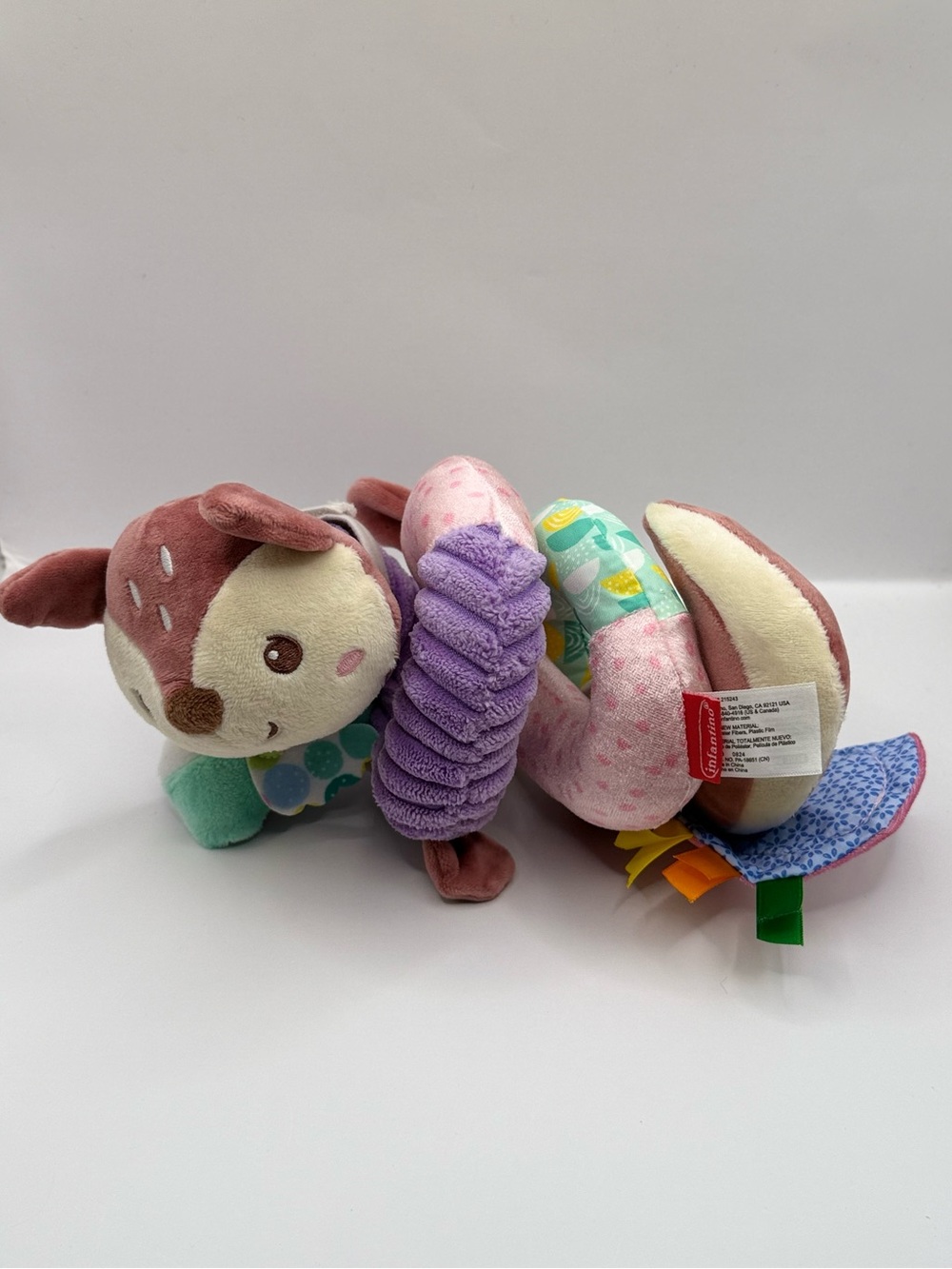 Infantino Go Gaga Spiral Car Seat Baby Activity Learning Toy Plush